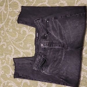 Black straight jeans size 12 old navy